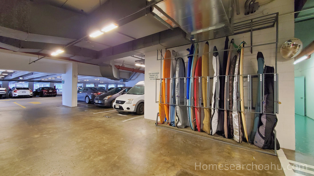 Surfboard Storage Area