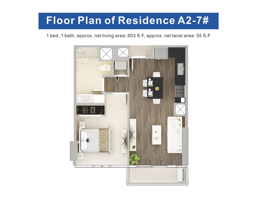 Hawaii City Plaza Floor Plan A2-7
