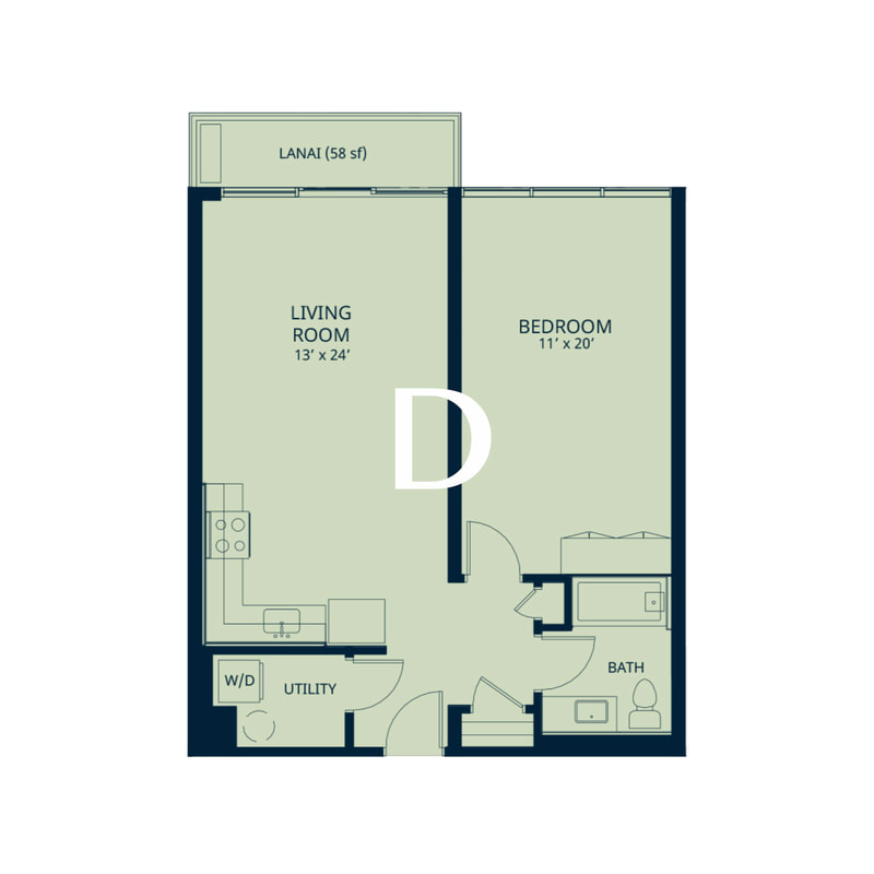 Kapiolani Residence Floor Plan D