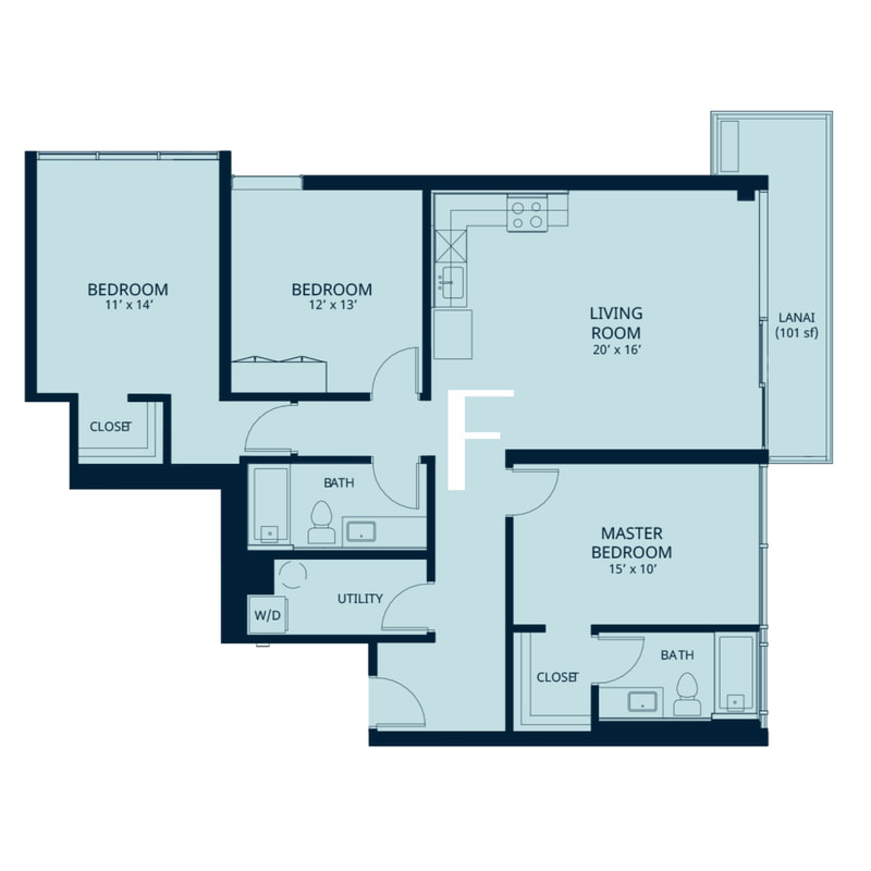 Kapiolani Residence Floor Plan F