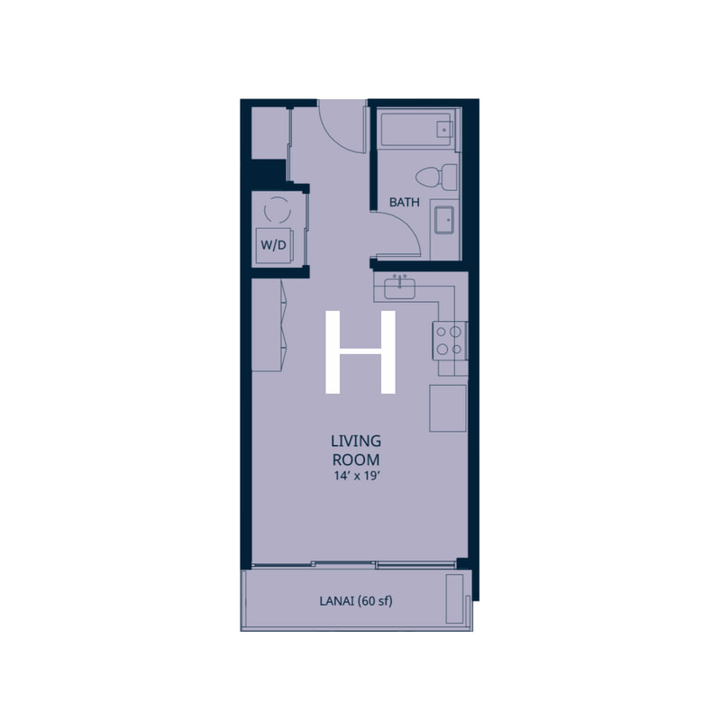 Kapiolani Residence Floor Plan H