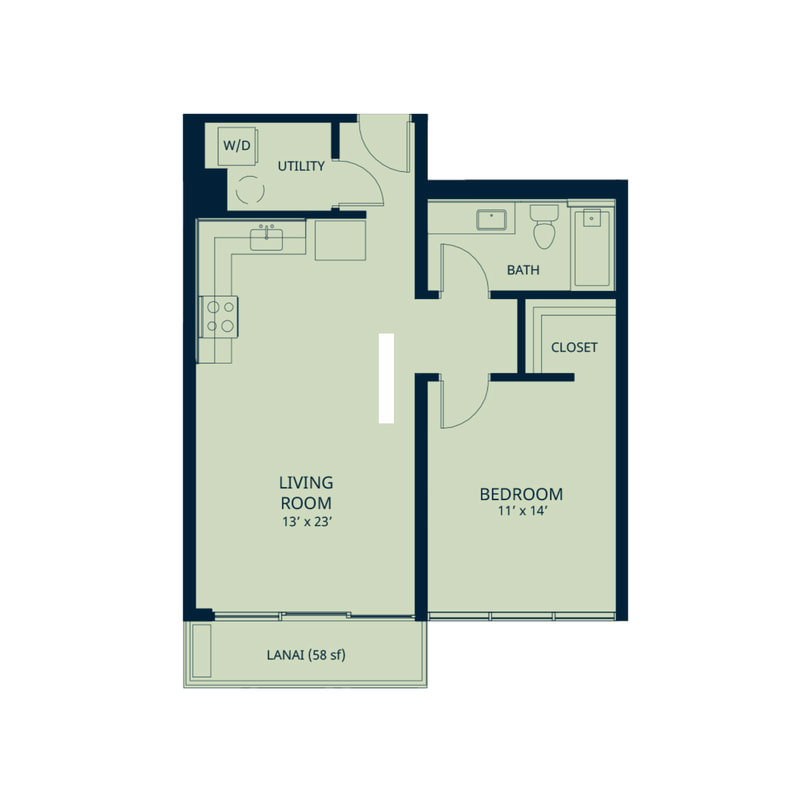 Kapiolani Residence Floor Plan I